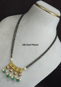 Kundan temple jewelry 18K gold plated mangalsutra
