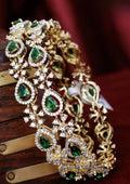 American diamond sone bangles