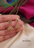 Kundan beads gold plated Earrings