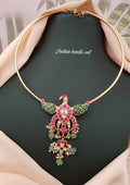 Jadau kundan stone and beads necklace