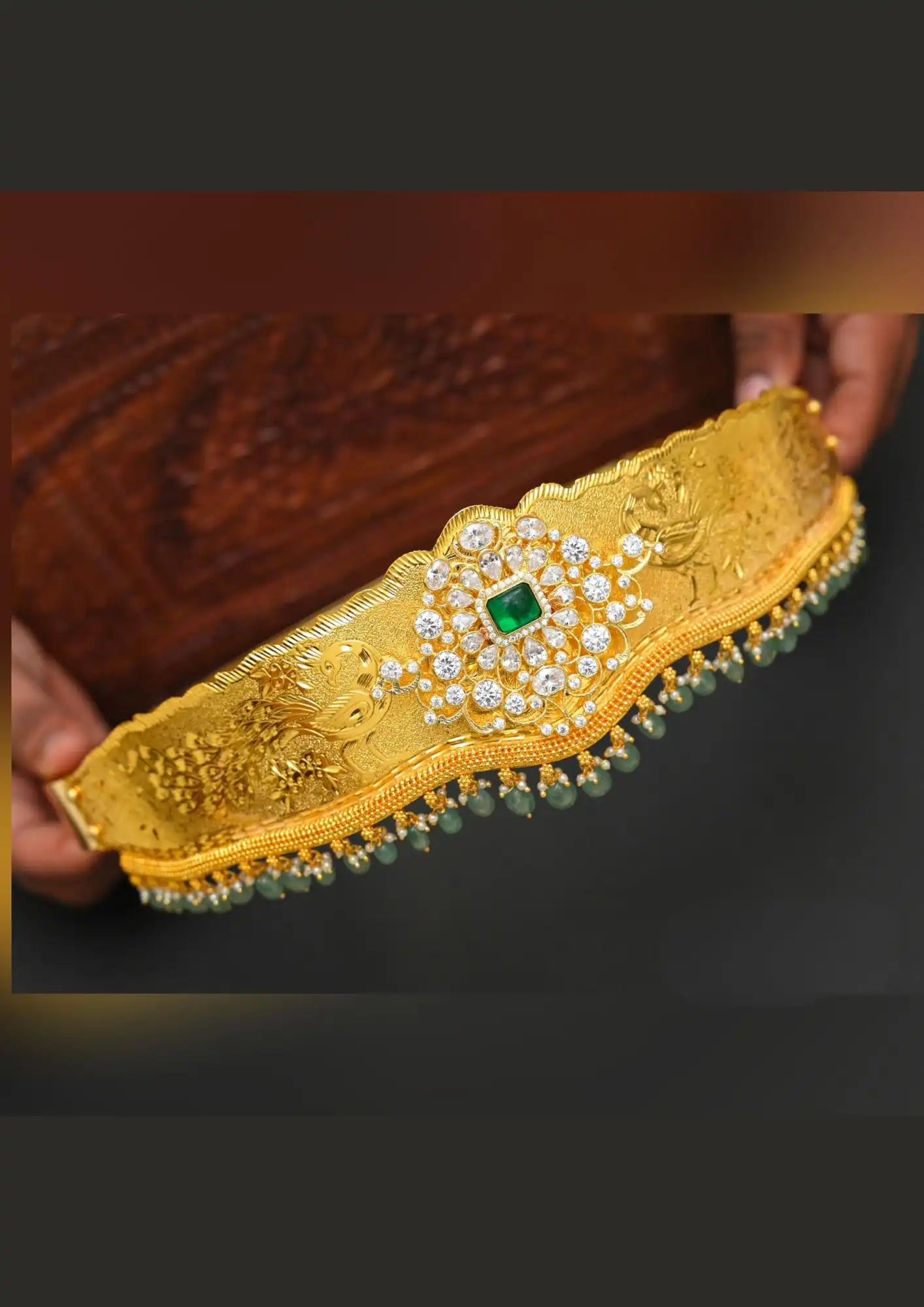 Kundan stone gold plated Adult hip-belt