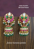 Jadau kundan 18k Gold plated earrings