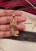 Lord narsimha gold plated pendant