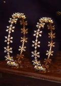 American diamond floral bangles