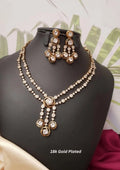 American diamond necklace with earrings