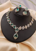 American diamond stone necklace set