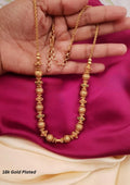 Kundan stone gold plated Necklace (mopchain)