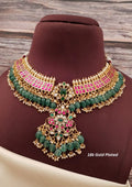 Jadau kundan with real beads Necklace