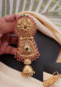 Kundan stones gold plated hair accessories
