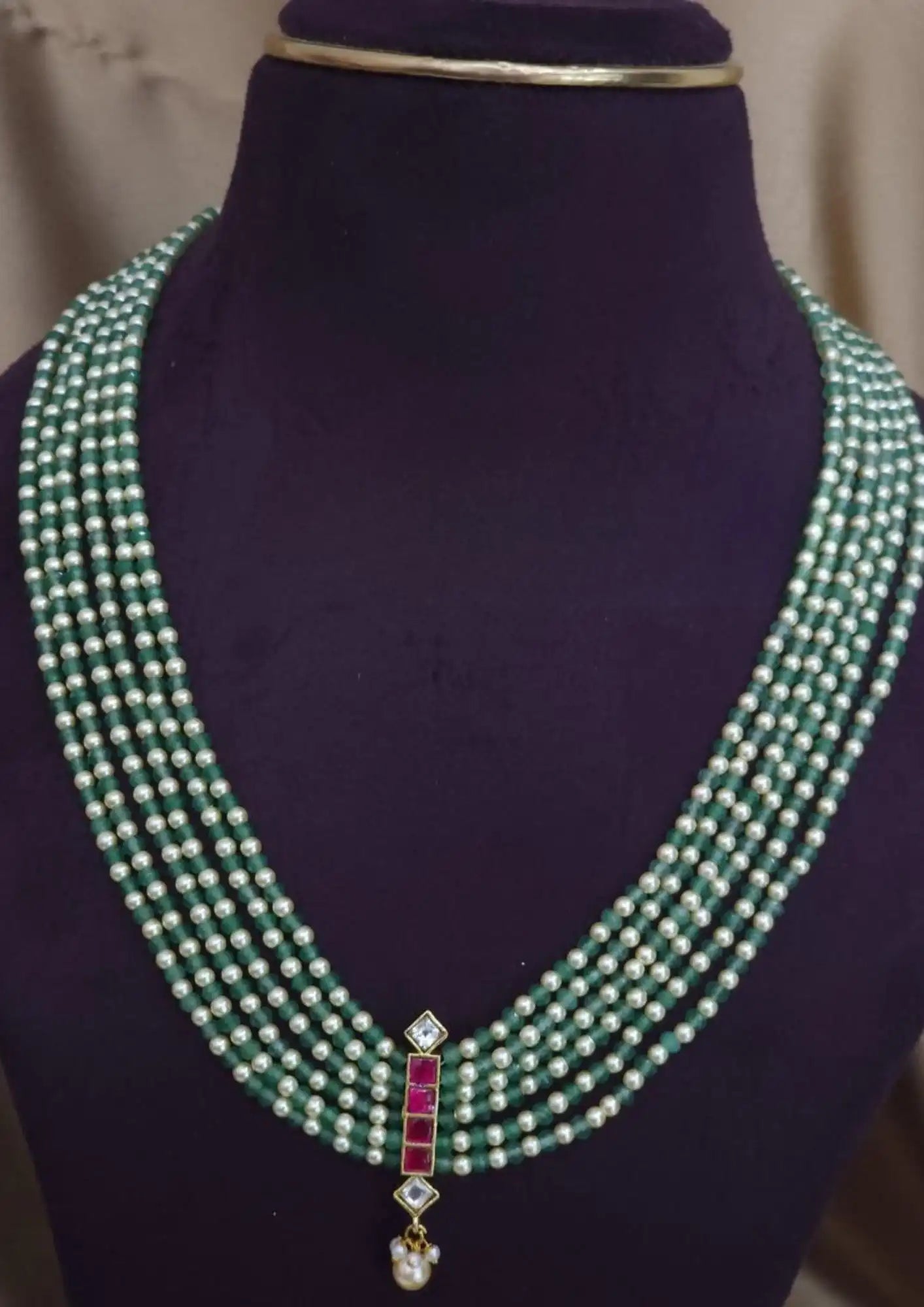 Jadau kundan bridal necklace