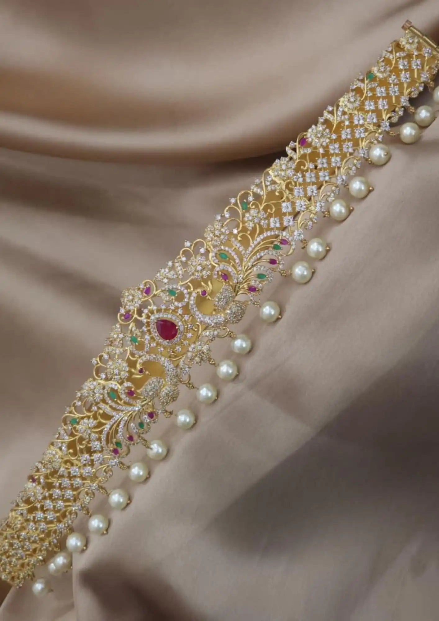 American Diamond CZ Adult Hipbelt(vadannam)