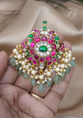 Jadau kundan 18k gold platted pendent