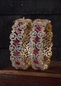 American diamond stones openable bangles