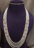 Kundan stone  and pearls necklace