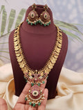 Jadau kundan stone necklace set