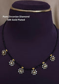 Pure Zirconian Diamond Gold Plated Mangalsutra r10290
